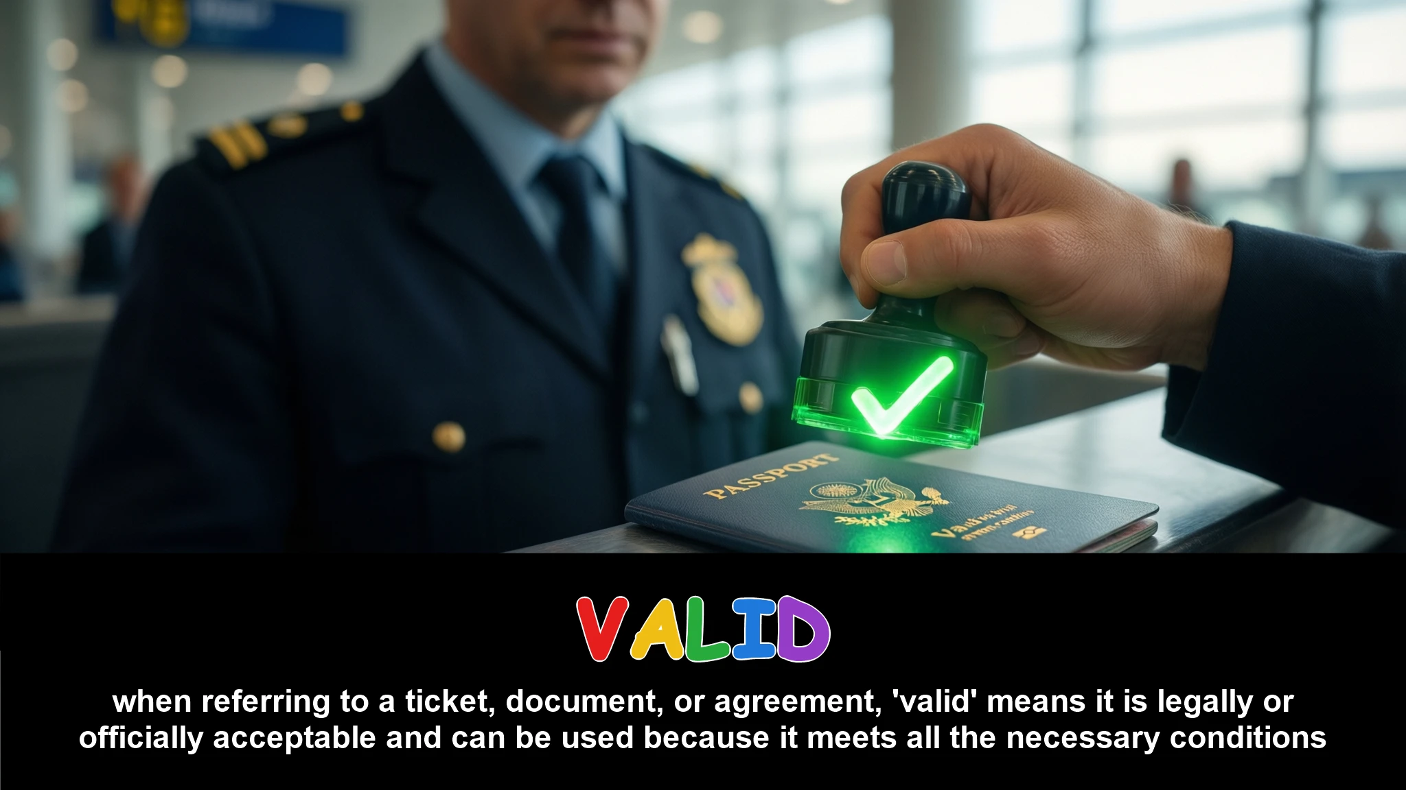 English Illustration for valid